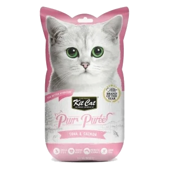 Kit Cat PurrPuree creamy cat treat, tuna and salmon, 60 g