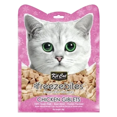 Kit Cat FreezeBites freeze-dried chicken liver cat treats 20 g