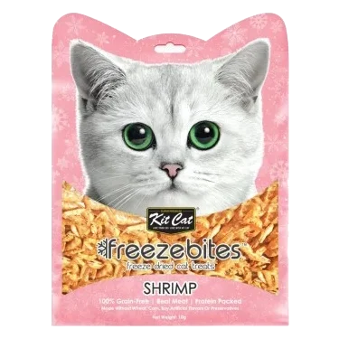 Kit Cat FreezeBites freeze-dried shrimp cat treats 10 g