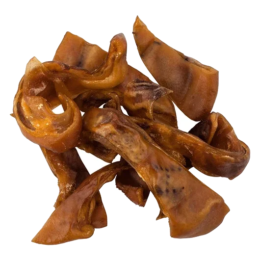 Dehydrated Pig Ear Strips Natural Dog Treat