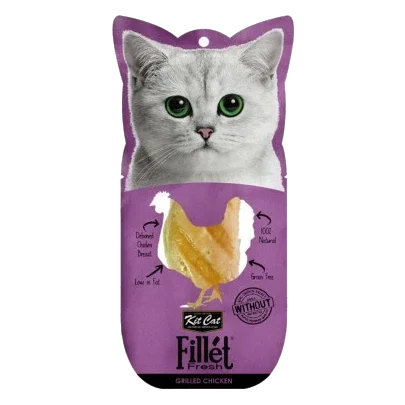 Kit Cat FilletFresh cat treat, grilled chicken fillet 30 g