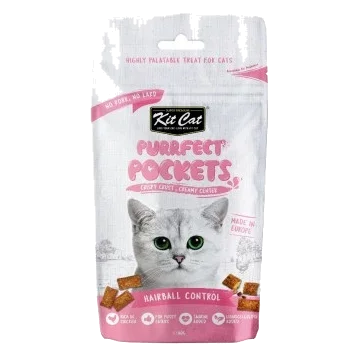 Kit Cat Purrfect Pockets Hairball Cat Treats, 60 g