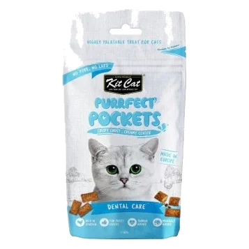 Kit Cat Purrfect Pockets cat treats, dental care, 60 g