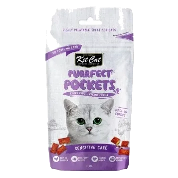 Kit Cat Purrfect Pockets cat treats, sensitive, 60 g