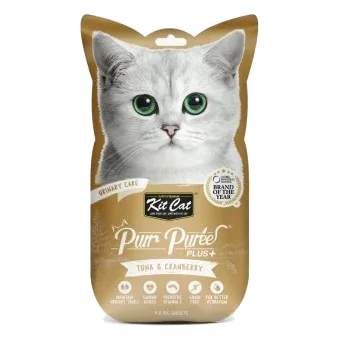 Cat Treats Kit Cat PurrPuree Plus Tuna Urinary 60 g
