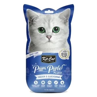 Cat Treats Kit Cat PurrPuree Plus Chicken Joint 60 g