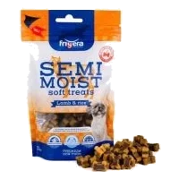 Semi-moist lamb and rice dog treats, 165 g and 500 g