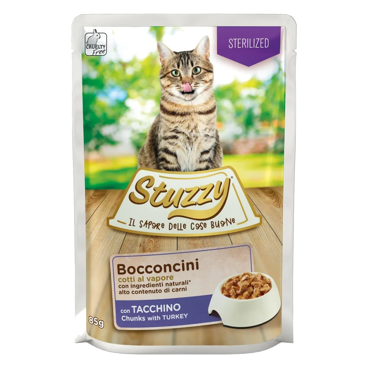 Stuzzy Cat turkey wet food for neutered cats, 85 g pouch