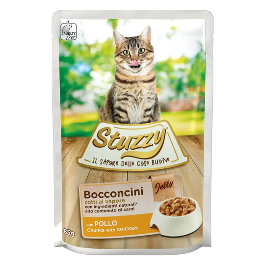 Stuzzy Cat chicken wet cat food, 85 g pouch