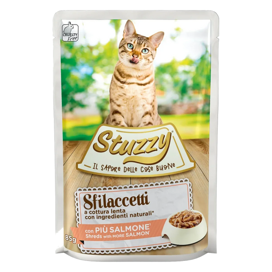 Stuzzy Cat Speciality salmon wet cat food, 85 g pouch