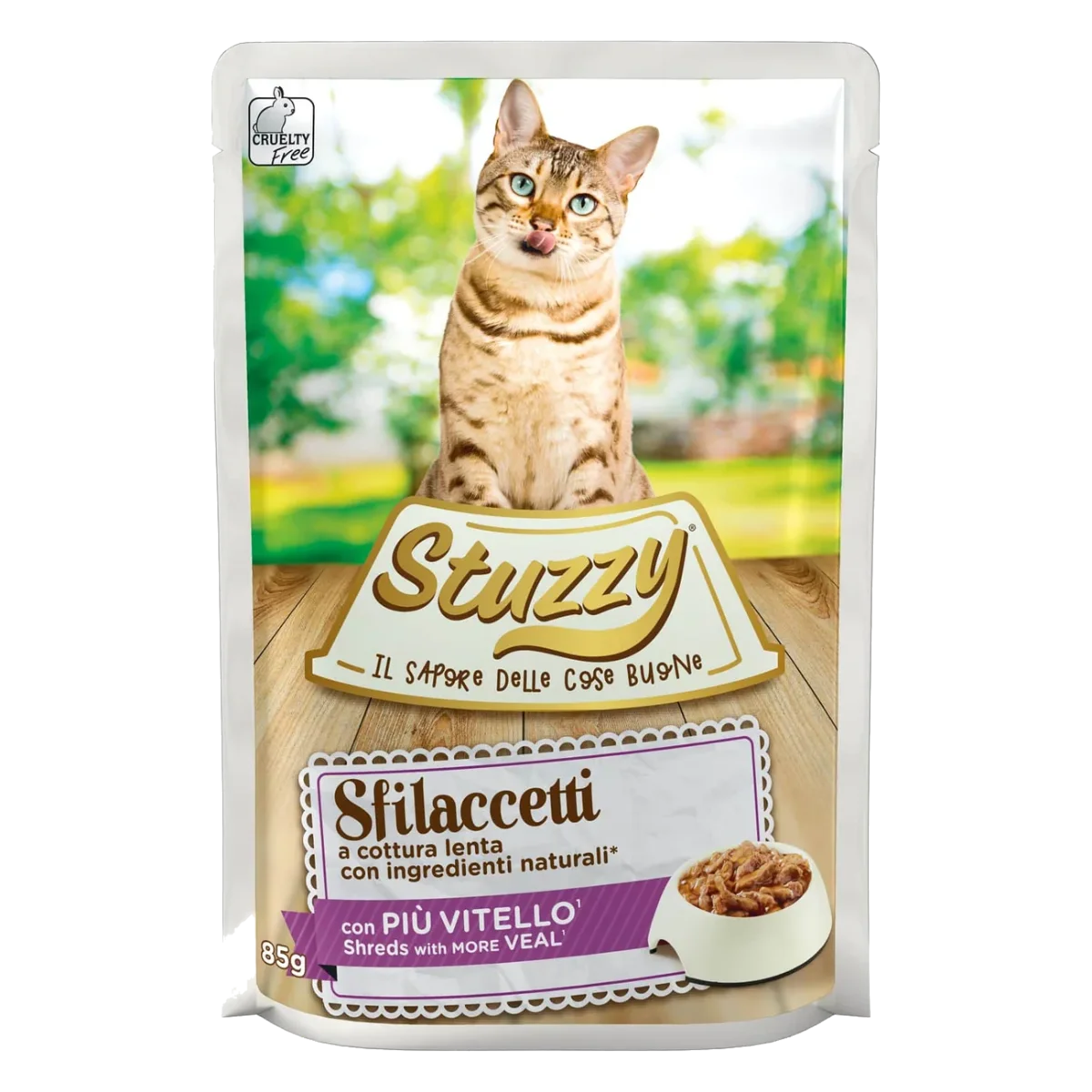 Stuzzy Cat Speciality veal wet cat food, 85 g pouch