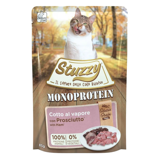 Stuzzy Grain Free Monoprotein ham wet cat food, 85 g