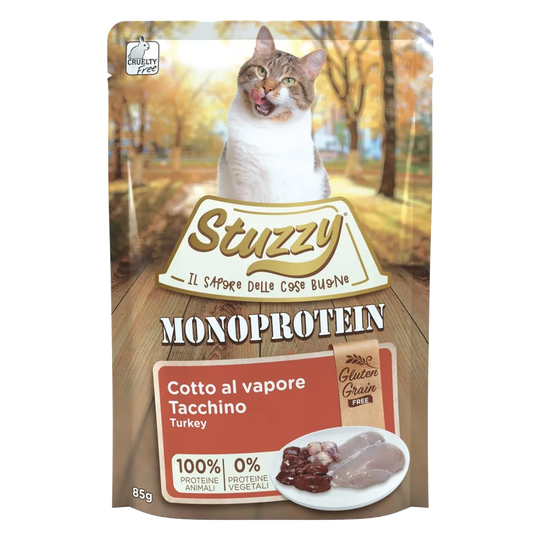 Stuzzy Grain Free Monoprotein turkey wet cat food, 85 g