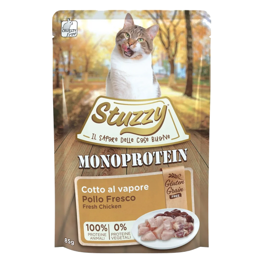 Stuzzy Grain Free Monoprotein fresh chicken wet cat food, 85 g