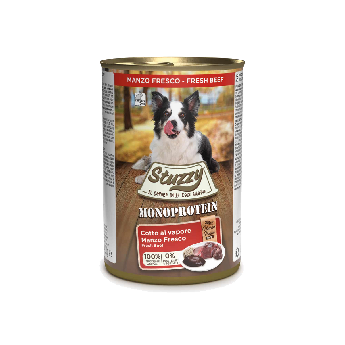 Stuzzy Monoprotein fresh beef wet dog food