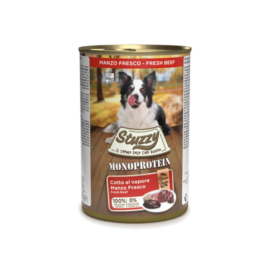 Stuzzy Monoprotein fresh beef wet dog food