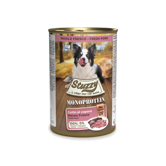 Stuzzy Monoprotein fresh pork wet dog food