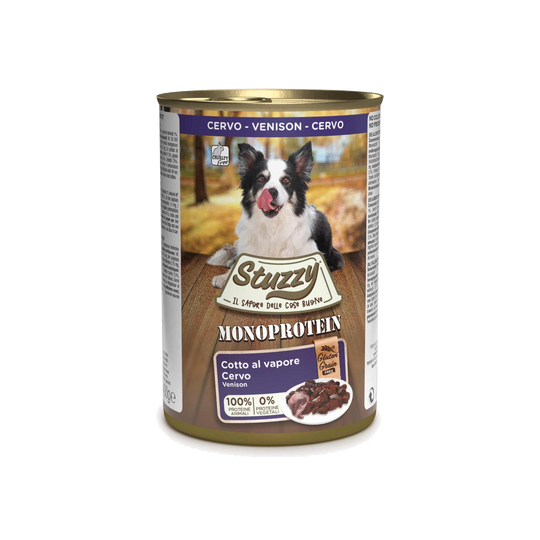 Stuzzy Monoprotein venison wet dog food
