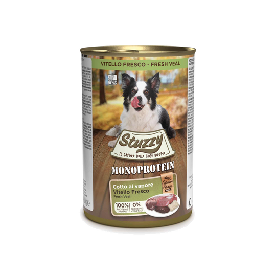 Stuzzy Monoprotein fresh veal wet dog food
