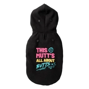 FuzzYard All About Butts dog hoodie