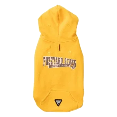 FuzzYard State Dog Hoodie, Yellow
