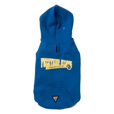 Dog hoodie FuzzYard State in blue, size 1