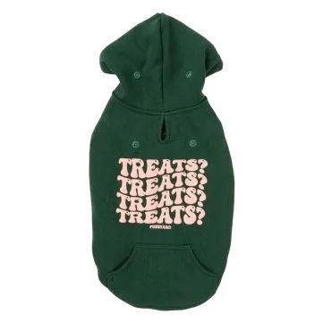 FuzzYard Treats green dog hoodie