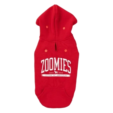 FuzzYard Zoomies Dog Hoodie, Red