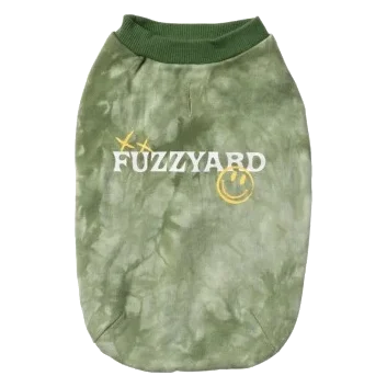 FuzzYard Smiley Tie-rus Dog Sweatshirt, Green
