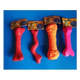 Assorted large latex bone dog toys, 21–23 cm (4 pieces)
