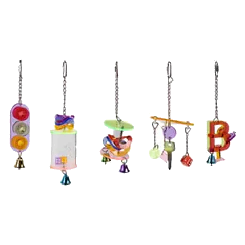 Assorted MIDI acrylic bird toys