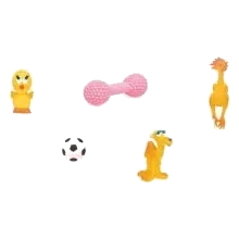Lanco mini latex dog toy assortment (10 pieces)