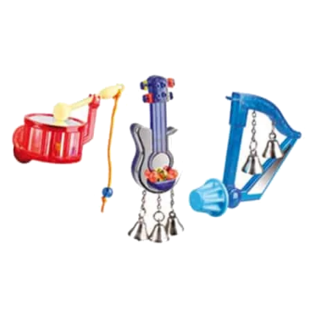 Assorted musical bird toys