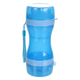 Bassie 2-in-1 blue travel cup for water and food, for dogs