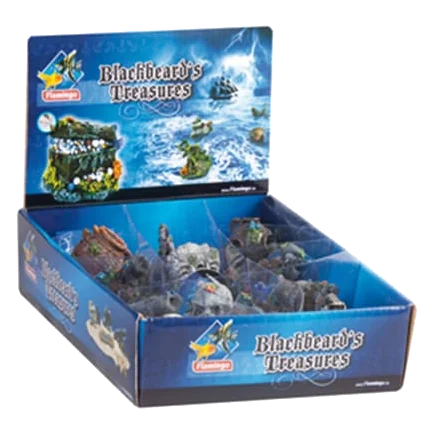 Blackbeard's treasure aquarium ornament