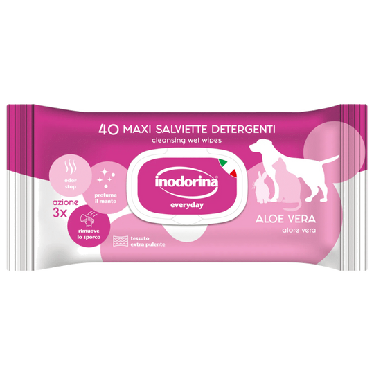 Inodorina aloe vera wipes for dogs