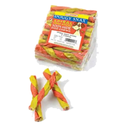 Braided rawhide dog chews, 30 pieces