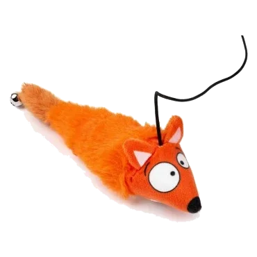 FuzzYard Yeetz Farewell Fox Cat Wand Toy with Plush