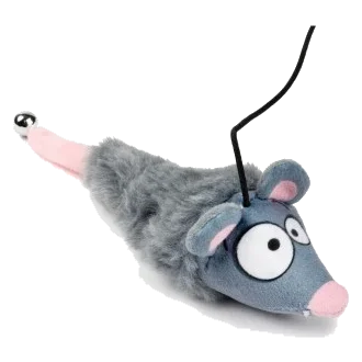 FuzzYard Yeetz Rack Off Rat Cat Wand Toy with Plush