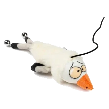 FuzzYard Yeetz See-Ya Seagull Cat Wand Toy with Plush
