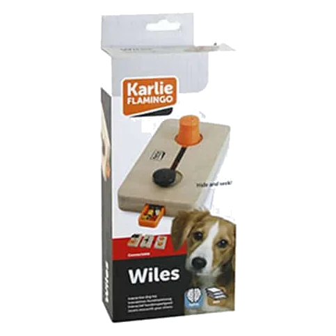 Brain Train Wiles interactive dog puzzle, 22 × 12 cm
